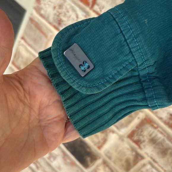 Dougger Teal Corduroy Hooded Jacket with Pocket Detail - Picture 4 of 12